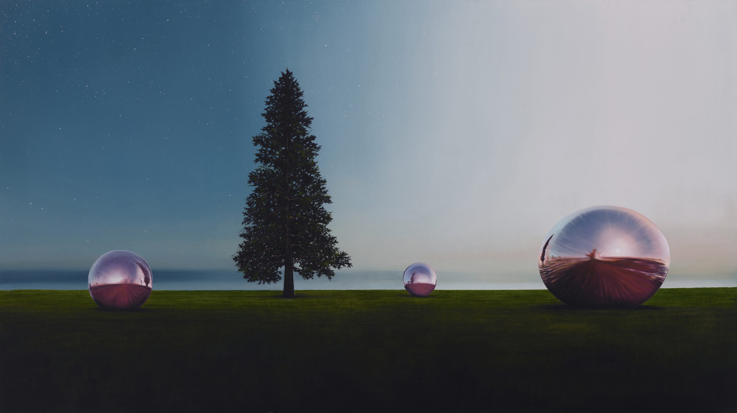 08-100X180 cm --Enki's threefold Belif - oil on canvas 2023
